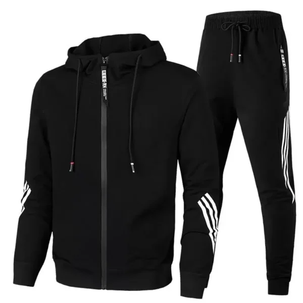 New men's and women's casual sportswear hoodie casual pullover and pants 2 sets men spring autumn outdoor aerobics suit men - Image 6