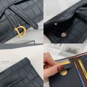 Fashion Luxury Mini Coin Purse Multi-functional PU Leather Wallet Money Bag Short Small Multi-Card Women Clutch Card Holder