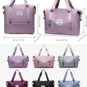 UNIXINU Carry On Travel Duffle Bag Nylon Waterproof Sports Gym Tote Bags for Women Large Capacity Storage Luggage Handbag