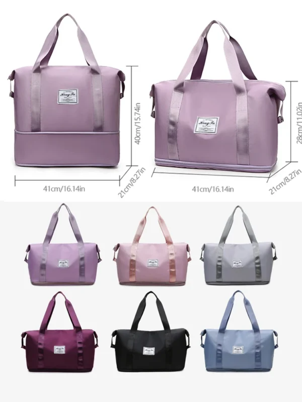 UNIXINU Carry On Travel Duffle Bag Nylon Waterproof Sports Gym Tote Bags for Women Large Capacity Storage Luggage Handbag - Image 4