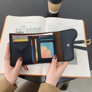 Fashion Luxury Mini Coin Purse Multi-functional PU Leather Wallet Money Bag Short Small Multi-Card Women Clutch Card Holder