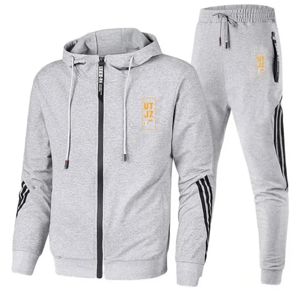 Men's Winter Tracksuit Sweat Suit Set Solid Color Hoodies and Drawstring Sweatpants Loose Fit Sport swear Leisure Tracksuit New