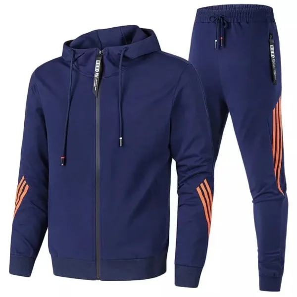 New men's and women's casual sportswear hoodie casual pullover and pants 2 sets men spring autumn outdoor aerobics suit men - Image 5
