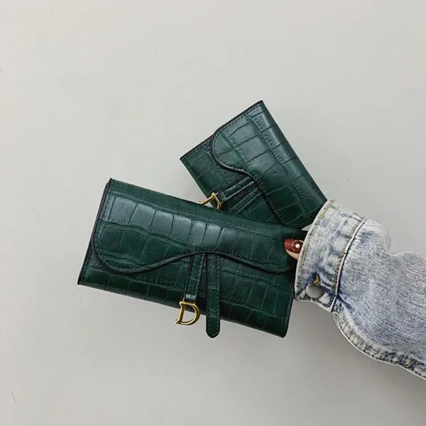 Fashion Luxury Mini Coin Purse Multi-functional PU Leather Wallet Money Bag Short Small Multi-Card Women Clutch Card Holder - Image 2
