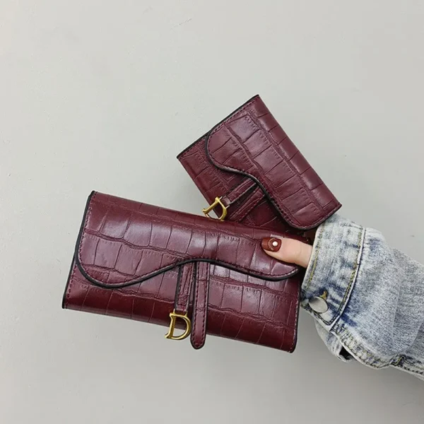 Fashion Luxury Mini Coin Purse Multi-functional PU Leather Wallet Money Bag Short Small Multi-Card Women Clutch Card Holder - Image 3