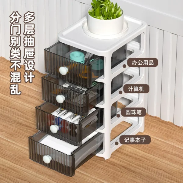 Multi drawer storage box, pen holder cabinet, office tape hair accessories - Image 4
