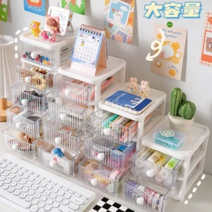 Multi drawer storage box, pen holder cabinet, office tape hair accessories