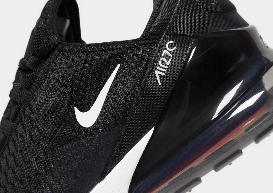 Air-Cushioned Leather Sneakers – White & Black - Image 3