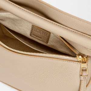Designer-Inspired Puzzle Edge Bag – Soft Leather Finish