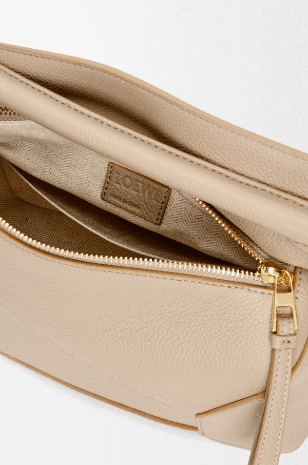 Designer-Inspired Puzzle Edge Bag – Soft Leather Finish - Image 2