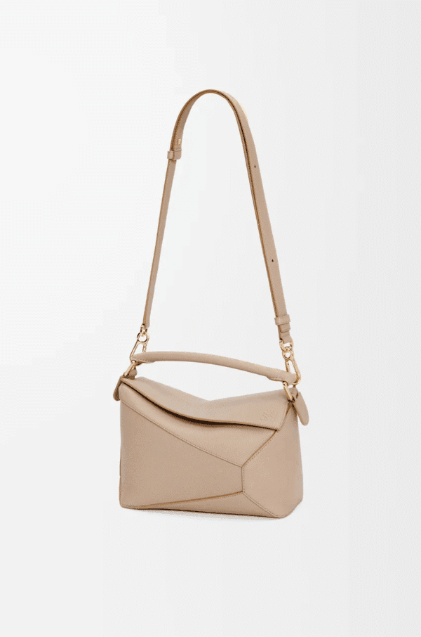 Designer-Inspired Puzzle Edge Bag – Soft Leather Finish - Image 3