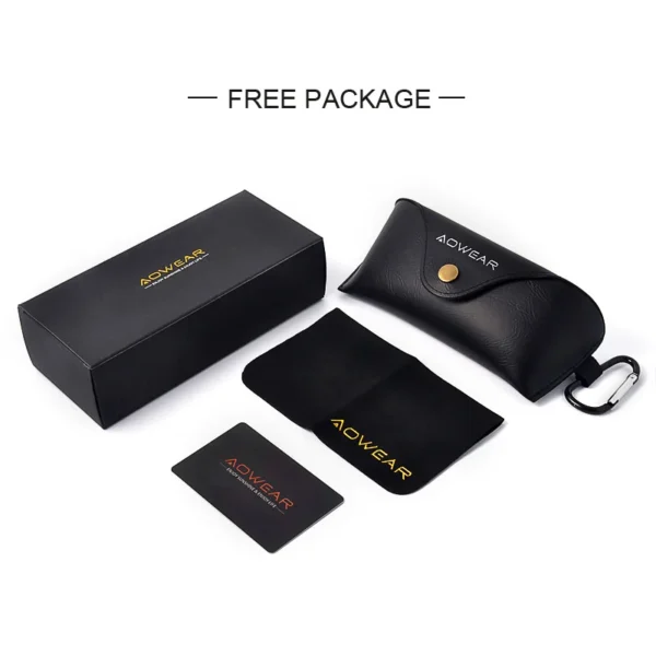 AOWEAR Luxury Square Sunglasses Men Polarized Retro Mirror Sun Glasses for Man Women Vintage Shades Eyewear with Case - Image 6