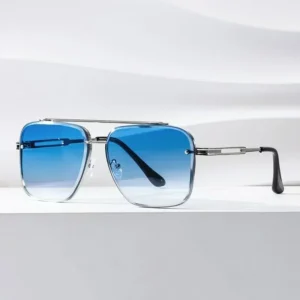 2025 Fashion Square Luxury Design Sunglasses Men Women Flight Seven Rock Mach Six Style Gradient Pilot Sunglasses Oculos De Sol