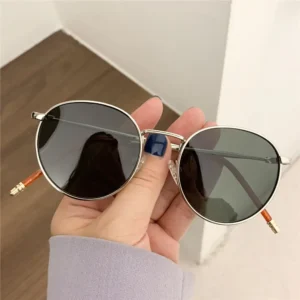 Fashion Glasses Fishing Metal Frame Shades Round Sun Glasses Women's Eyewear