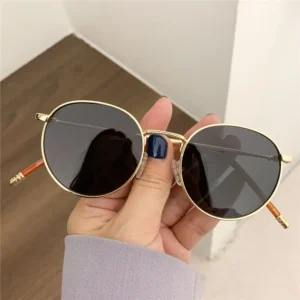 Fashion Glasses Fishing Metal Frame Shades Round Sun Glasses Women's Eyewear