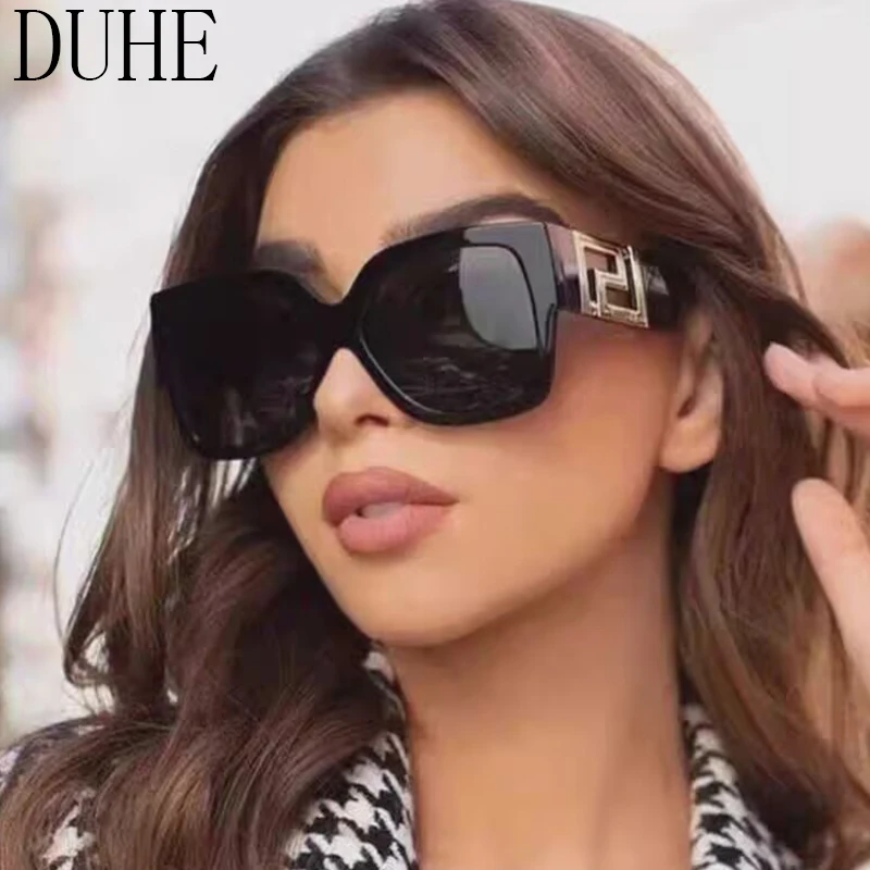 Luxury Oversized Women's Sunglasses – Stylish & Elegant Retro Square Shades with Gradient Lenses for Everyday Chic - Image 3