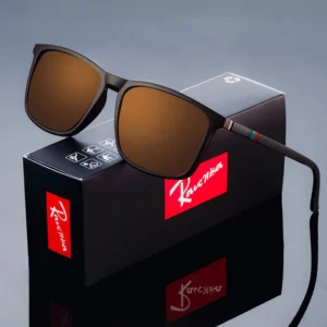 Fashion Square Polarized Sunglasses man Driving Fishing Luxury Brand Designer UV400 Eyewear