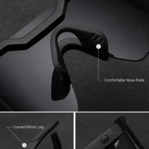 NEW Luxury Heat Wave-Inspired Square Sunglasses – High-Quality UV400 Conjoined Lens Cycling Glasses for Women