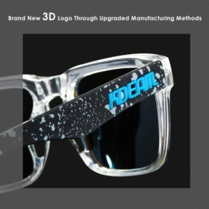 New KDEAM Brand High Quality Men Square Sunglasses Colors Sports Polarized Sun Glasses Reflective Coating Mirrored Lens UV400