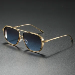 Ins Popular Unisex Pilot Frame Casual Gradient Trendy Sunglasses For Men Outdoor Driving Fishing Vacation Accessories