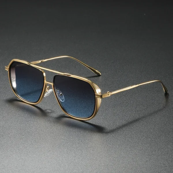 Ins Popular Unisex Pilot Frame Casual Gradient Trendy Sunglasses For Men Outdoor Driving Fishing Vacation Accessories