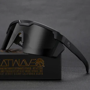 NEW Luxury Heat Wave-Inspired Square Sunglasses – High-Quality UV400 Conjoined Lens Cycling Glasses for Women