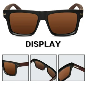 Wood Sun Glasses Man Natural Wooden Sunglasses Women Eyeglasses Polarizing Glasses UV Protection Eyewear Oi9909