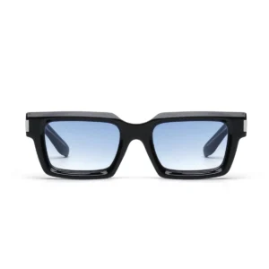 Ruiao 2025 retro black designer sunglasses vintage for women clear luxury square rectangular blue lens man UV400 high quality