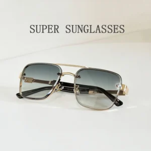New Sunglasses For Men Luxury Fashion Glasses Sunscreen Square Sunglasses Women Trendy Vintage Gafas De Sol Hombre Zonnebril Su