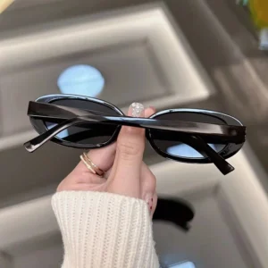 New Vintage Oval Sunglasses for Women – Luxury Designer Retro Shades with Leopard Frame & Mirror Lenses