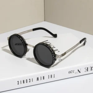 Polarized Round Sunglasses ND9 Adjustable Dimming Sun Glasses Men Women Retro Punk Men's Fishing Eyeglasses Outdoor Shades UV400