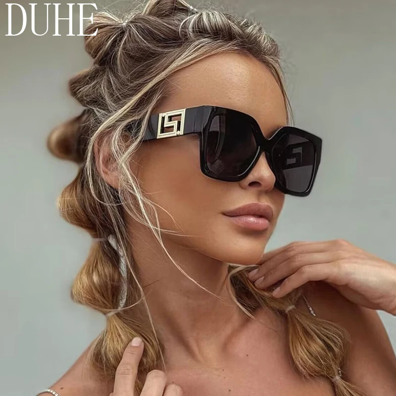Luxury Oversized Women's Sunglasses – Stylish & Elegant Retro Square Shades with Gradient Lenses for Everyday Chic - Image 2