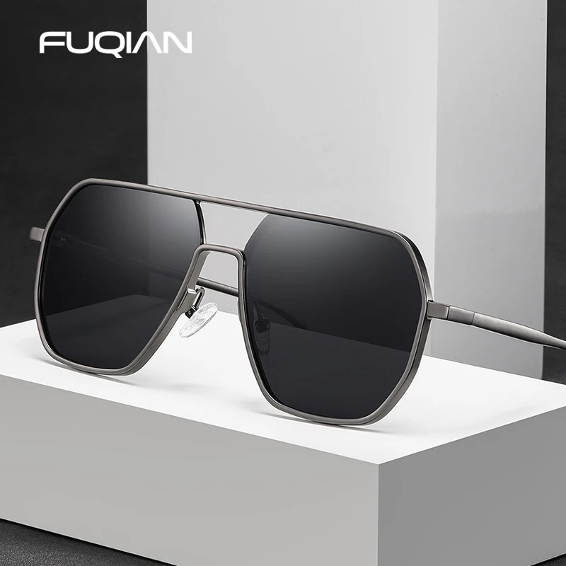 Luxury Metal Photochromic Sunglasses Men Women Fashion Polarized Sun Glasses Stylish Chameleon Anti-glare Driving Shades UV400 - Image 2