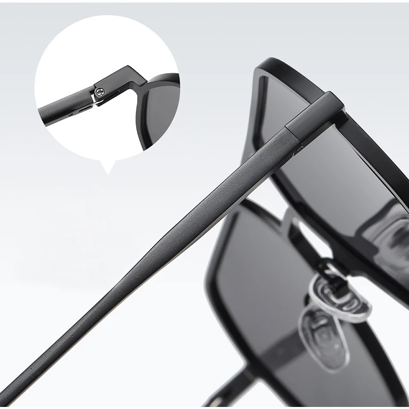 Luxury Metal Photochromic Sunglasses Men Women Fashion Polarized Sun Glasses Stylish Chameleon Anti-glare Driving Shades UV400 - Image 6