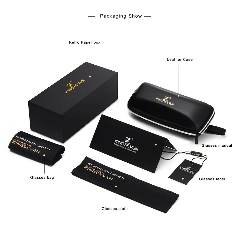 KINGSEVEN Men Polarized Photochromic Sunglasses Design Women Chameleon Sun Glasses UV400 Anti-glare Driving Square Eyeglasses - Image 6