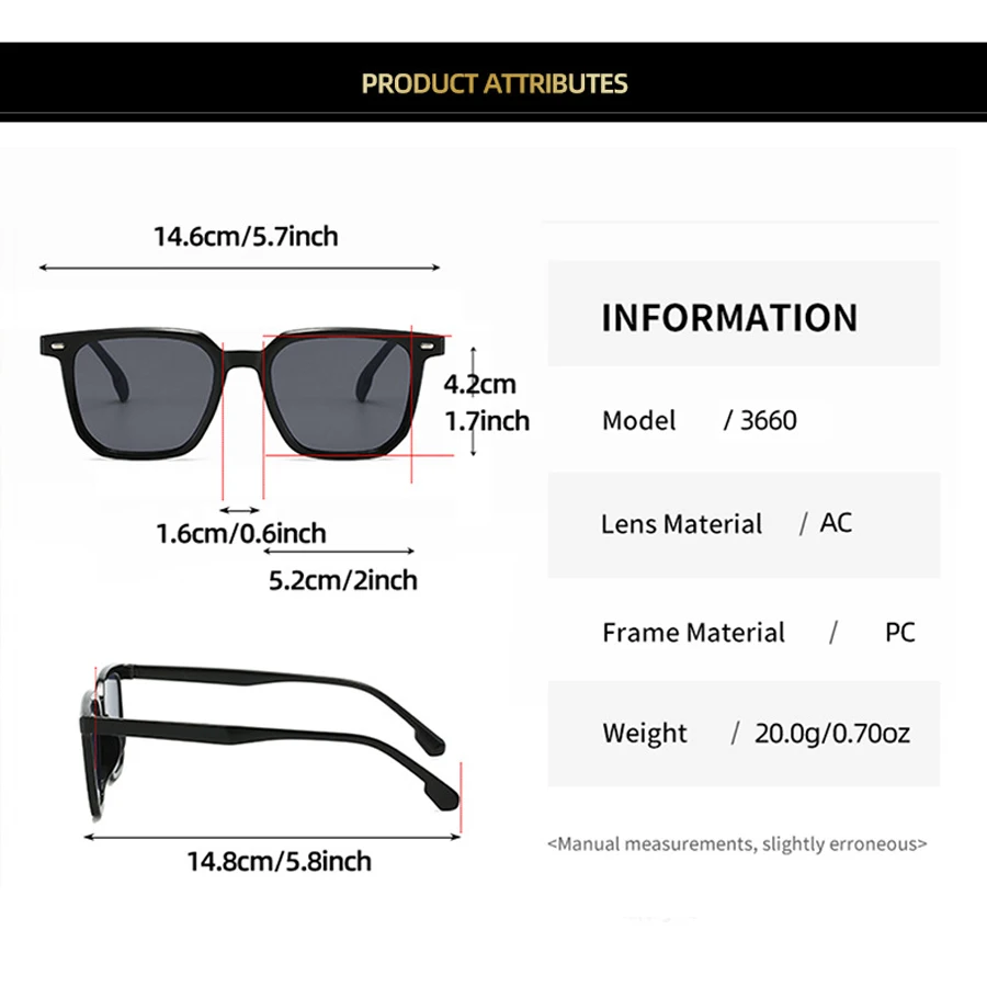 2025 Fashion New Sunglasses Men High Quality Retro Square Sunglasses Women Retro Sunglasses Women Classic Oculos De Sol Feminino - Image 6
