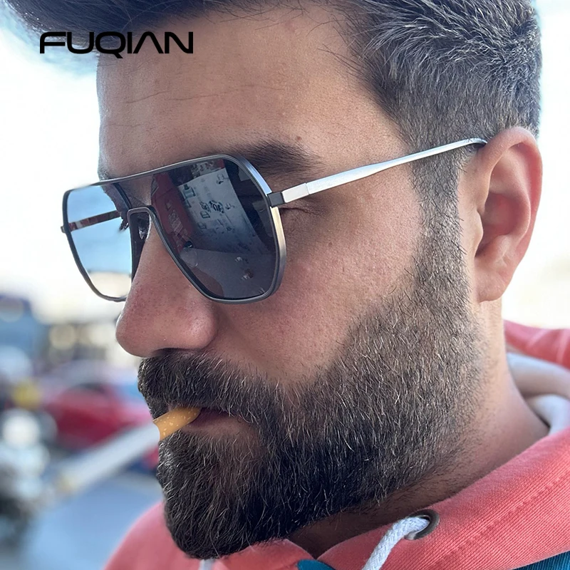 Luxury Metal Photochromic Sunglasses Men Women Fashion Polarized Sun Glasses Stylish Chameleon Anti-glare Driving Shades UV400 - Image 3