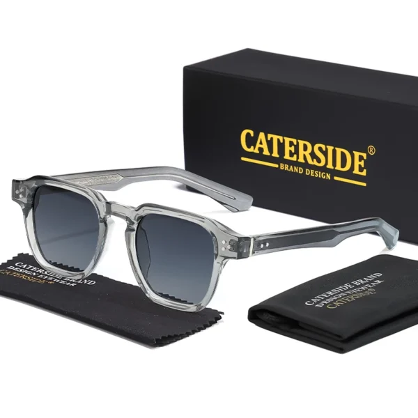 CATERSIDE Classic Square Sunglasses Men Core Insert Temple Luxury Brand Sun Glasses Women Travel Beach Party Festival Gifts