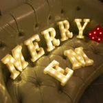 Alphabet Letter LED Lights Luminous Number Lamp Battery Warm Night Light for home Wedding Birthday Christmas party Decoration - Image 2
