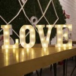 Alphabet Letter LED Lights Luminous Number Lamp Battery Warm Night Light for home Wedding Birthday Christmas party Decoration - Image 3