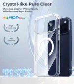 Clear MagSafe Magnetic Case for iPhone 17–12 Series – Wireless Charging Cover - Image 2