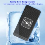 15W Fast Wireless Car Charger Mount for iPhone 16–12 & Samsung Galaxy S24/S23 – Silicone Anti-Slip Charging Stand - Image 4