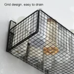 Bathroom Organiser Multifunctional Toiletries Organiser No-Punch Bathroom Shelf Bathroom Kitchen Wall Mount Storage Rack - Image 4