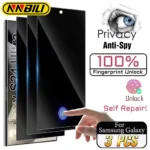 3-Pack Privacy Self-Healing Screen Protector for Samsung Galaxy S25–S20 Series (Ultra/Plus) – Anti-Spy Film