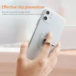 Clear Finger Ring Phone Holder Stand – Magnetic Universal Grip for iPhone, Samsung & Smartphones - Image 3