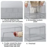 Multifunctional Foldable Storage Box Organizer for Figurines, Jewelry, Makeup, Blind Box, Bag Display – Super Big Acrylic Case - Image 5