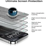 3-Pack Screen Protector for iPhone 17–11 Series – Oleophobic, Dust-Free Install - Image 4