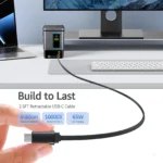 6-in-1 105W Charging Station with Retractable USB-C Cable Power Combo Tower for Multiple Devices Fast Charger for iPhone, Airpod - Image 5