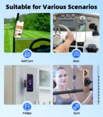 360° Rotatable Magnetic Phone Holder for Golf Cart, Boat & Gym – Portable Universal Mount for iPhone 16 & More - Image 6