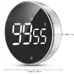 1/2 Digital Kitchen Timer Magnetic Visual Timer Large LED Display Reminder for Kids Cooking and Fitness Countdown Timer - Image 5